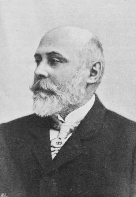Lechner Ödön (1845–1914), Architekt und Hauptvertreter der ungarischen Szecesszió, historisches Porträt.