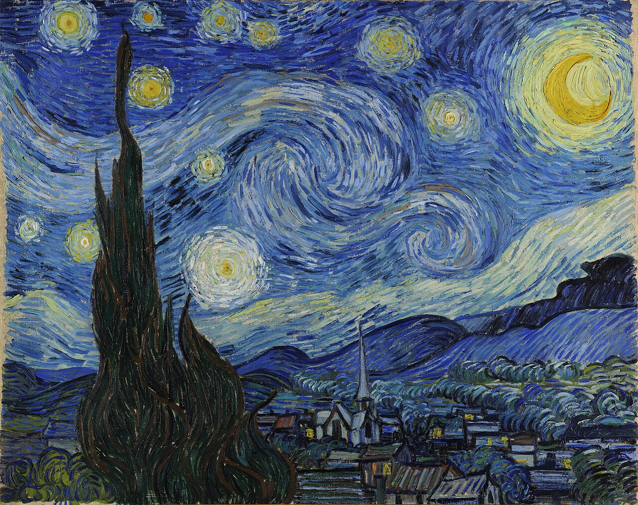 Ausschnitt aus „Die Sternennacht